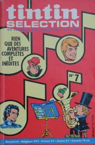 Scan de la Couverture Tintin Slection n 7